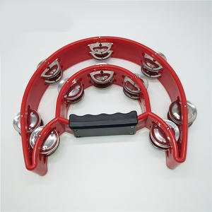 Wholesale Mini Colorful Kids Plastic Tambourine Single/Double Row <b>Hand</b> <b>Bell</b> Ring for <b>Music</b> Education KTV Stage Performance - Product Image 4
