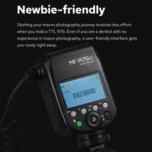 โรงงานขายตรง Godox MF-R76N TTL Macro Ring Flash สำหรับกล้อง <span class=keywords><strong>Nikon</strong></span> - Product Image 5
