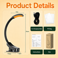 Lampe de lecture à pince mini 1600K à gradation progressive, idéale pour des yeux sains sans fatigue, cadeau parfait pour les étudiants - Meilleure vente