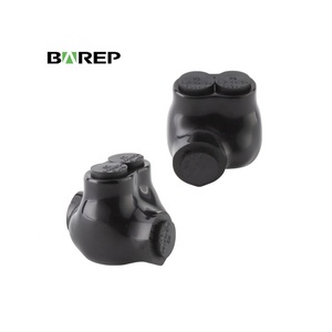Connecteurs de câbles électriques à faible tension, à connexion rapide, à 3 cœurs, 2-6 AWG, isolés en PVC, noirs, faciles à utiliser, blocs de bornes - Product Image 1