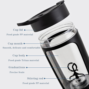Agitador eléctrico de 22oz para mezclas, batidos de proteínas recargables por USB, a prueba de agua, libre de BPA - Product Image 2