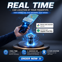 Mini Rastreador GPS para Auto con Navegación, Posicionamiento AGPS, Pantalla IPS, Aleación de Aluminio, Dispositivo Antipérdida, Certificado MFI para Niños y Adultos Mayores