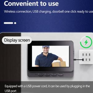 IP65ออดวิดีโอไร้สายขนาด4.3นิ้วกันน้ำขนาดเล็กสำหรับอพาร์ทเมนต์กล้องวิดีโอหน้าประตูพร้อมหน้าจอ LCD - Product Image 5