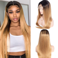 Perruque sans colle transparente Cuile 360 HD 13x4 en cheveux brésiliens Remy vierges à 100 %, densité 250 %, couleur méchée