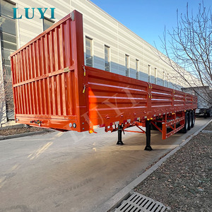 Semi-remorque à paroi latérale LUYI AUTO pour fret conteneurisé avec coins renforcés, 3 essieux, service moyen - Product Image 3