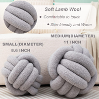 Coussin décoratif rond en polyester et coton rose, lavable, design moderne, 11 pouces, pour lit, salon ou canapé, vente en gros