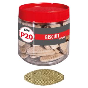 TOX Cheville plate en bois Biscuit Wood P20 (60 pcs.) - Product Image 1
