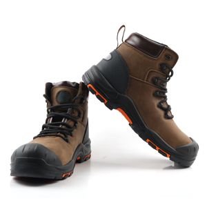Chaussures de sécurité antistatiques à embout composite, chaussures de travail industrielles sans métal, bottes de travail pour hommes, chaussures de sécurité marron - Product Image 6