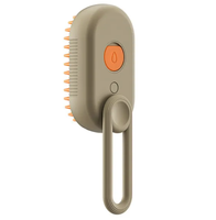 Brosse électrique portable 3 en 1 pour épilation des poils de chien et de chat à la vapeur pour les poils longs et courts.