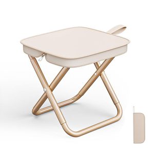 <b>Portable</b> Outdoor Folding <b>Stool</b> Carry Handle Oxford Small Bench for Fishing Fully Foldable Chair for Camping Queue Pull-Out Chair - Product Image 1