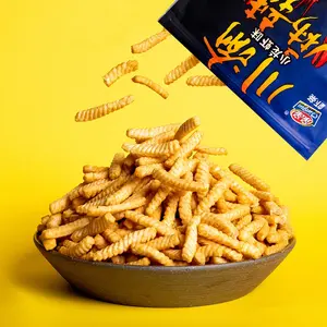 Qinqin OEM 40g Real Prawn Cracker Sticker Food con 10 meses de vida útil Chips de gambas Chips de camarones asado Salado