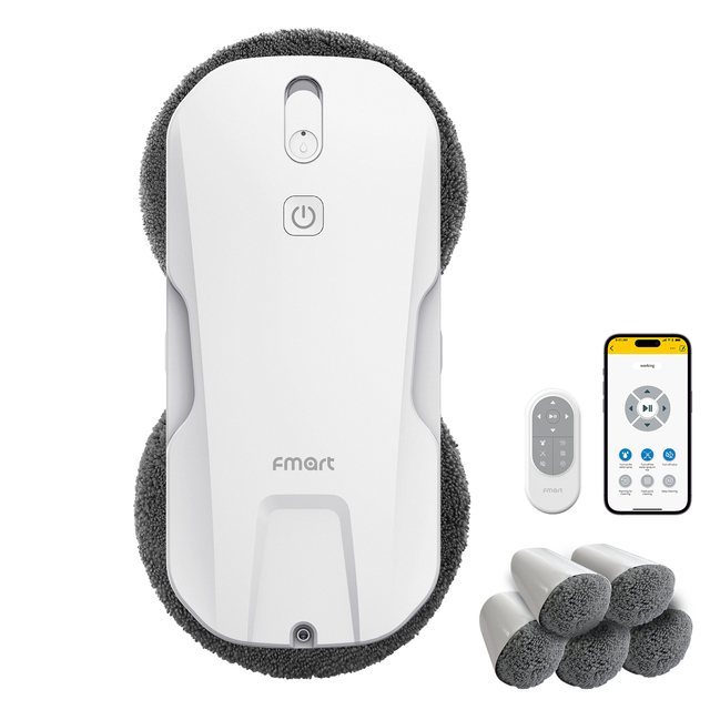 Professional Smart Home Automation Electric Window Cleaning Robot with App Control for Household High-rise Building Use