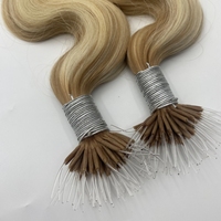 Starose Venta al por Mayor 100g Cabello con Cutícula Alineada Precio Directo de Fábrica Doble Trama Extensiones de Cabello Nano con Punta de Plástico Queratina
