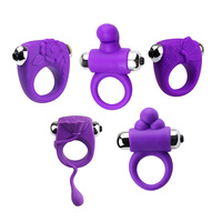 Anneau vibrant en silicone Great Force pour couple, jouet sexuel pour adulte, anneau pénien pour retarder l'éjaculation, outils intimes sensuels