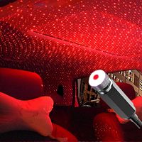 Luz de Techo de Coche Estrellada, Proyector Láser LED de Ambiente para Interior, Lámpara de Decoración Automática USB, Luz de Estrellas para Coche