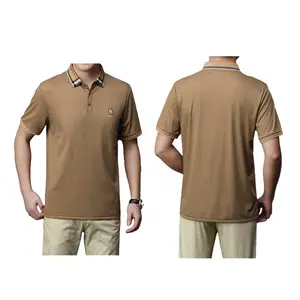 Comfort Fashion Men s Polo Shirts Boxy Cut Cropped Fit Tshirt Smart Casual Polo Shirt