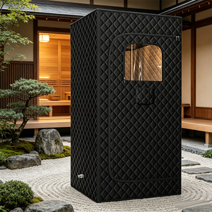 Sauna vapeur électrique portable moderne avec télécommande pour usage domestique, spa, salle de sport, villa, appartement, <span class=keywords><strong>1</strong></span> personne - Product Image 4