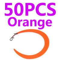 Queue de mouche en silicone à fixation rapide pour jigs, jupes, leurres de pêche, matériel de montage de mouches, équipement de pêche en mer
