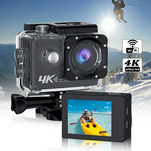 Ultra hd 4K Action Camera 30fps Underwater Helmet Waterproof 2.0-inch Screen WiFi Remote Control Sports Go Video Camera Pro