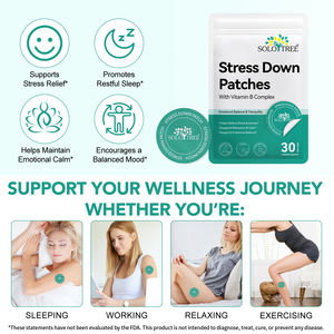 Solotree מתח transdermal למטה כתמים איזון רגשי תומך הרפיה רגועה כתמים למטה עם ויטמין <span class=keywords><strong>b</strong></span> קומפלקס - Product Image 2