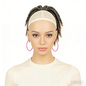 Queue de cheval bouclée et volumineuse en fibre haute température, <span class=keywords><strong>avec</strong></span> pointe en U, portable et facile à appliquer - Product Image 5