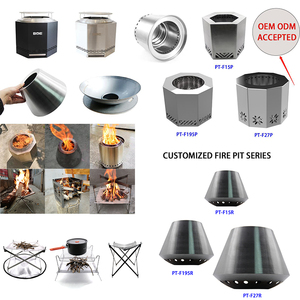Mini Portable Outdoor Garden Steel Fireplace with Stainless Steel <strong>Folding</strong> Legs Charcoal <strong>Firepit</strong> for Outdoor Cooking - Product Image 4