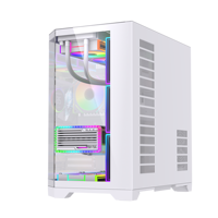 Boîtier PC LOVINGCOOL Grand Écran de Divertissement Tour Complète ATX Cube Vue Panoramique pour Ordinateur de Jeu et Refroidisseur Liquide