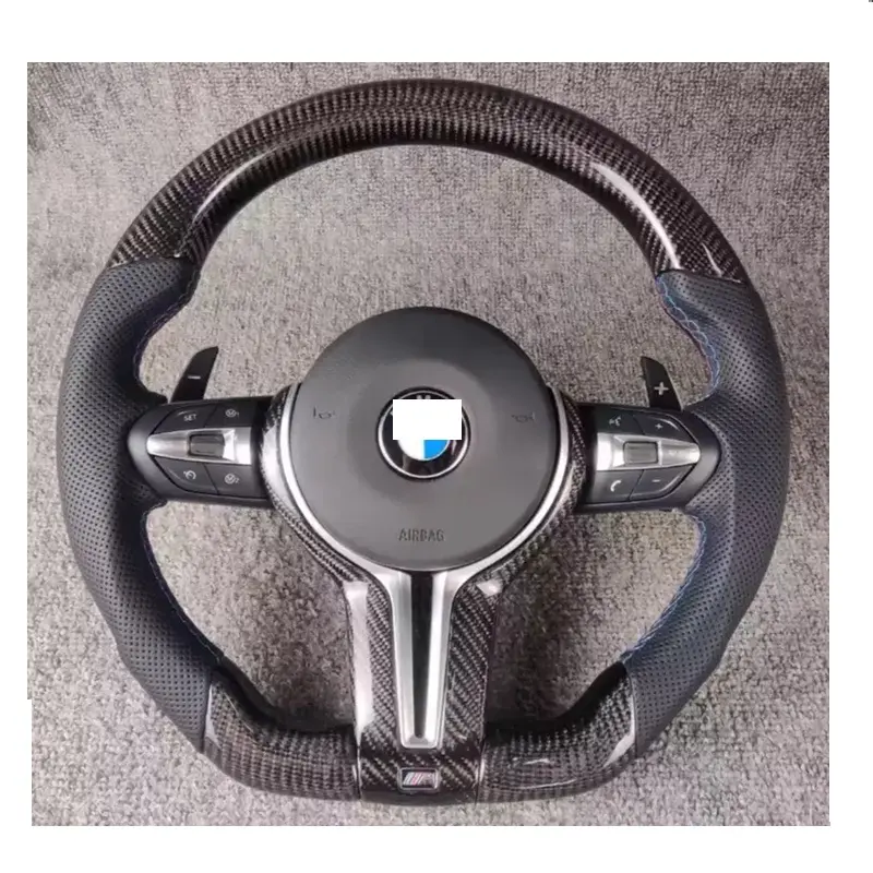 Factory wholesale carbon fiber car steering wheel racing modified sports steering wheel assembly set for Bmw M2/M3/M4/M5/M6