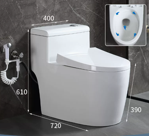 โถสุขภัณฑ์เซรามิคหรูหราแบบชิ้นเดียวสำหรับโรงแรม - Product Image 6