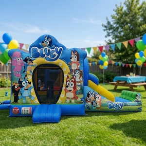 Château <span class=keywords><strong>gonflable</strong></span> commercial <span class=keywords><strong>en</strong></span> PVC pour <span class=keywords><strong>location</strong></span> événementielle, avec toboggan, pour extérieur - Product Image 4