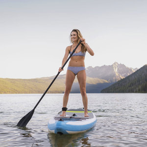 Planche à pagaie <span class=keywords><strong>gonflable</strong></span> portable de haute qualité, 22 pieds, double paroi, imperméable, en PVC, 6 pouces d'épaisseur, 13 kg, légère, pour les lacs - Product Image 5