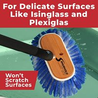Brosse de nettoyage de pont en nylon extra doux de 6 pouces, verte, pour le nettoyage des bateaux