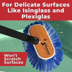 6" Nylon Extra Soft Bristles <strong>Deck</strong> <strong>Brush</strong> Green for Boat Cleaning <strong>Deck</strong> Cleaning - Product Image 6
