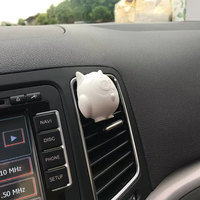 Diffuseur d'arômes en pierre avec logo personnalisé, diffuseur d'huiles essentielles en céramique et gypse pour voiture, ensemble cadeau, clip de ventilation, désodorisant de voiture