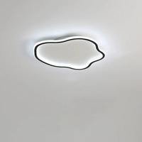Plafonnier LED créatif en forme de nuage de 50 cm, en fer et acrylique, semi-encastré, pour chambre d'enfant, chambre à coucher, salon, éclairage intérieur