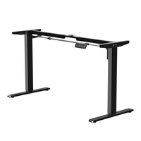 Cadre de bureau électrique réglable en hauteur, mobilier de bureau assis-debout à moteur unique, table de bureau mobile