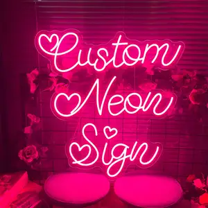Drop Verzending Muur Gemonteerde Led Neon Light Teken Aangepaste Gelukkige Verjaardag Neon Sign