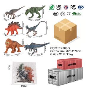 PVC Mini dinosaure en plastique solide jouets Simulation cognitive <span class=keywords><strong>Jurassic</strong></span> Animal Tyrannosaurus Rex modèle pour enfants Collection - Product Image 6