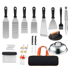 Ensemble d'accessoires pour <span class=keywords><strong>barbecue</strong></span> extérieur : couvercle de cuisson et presse-burger pour plancha Blackstone et Camp <span class=keywords><strong>Chef</strong></span> - Product Image 1