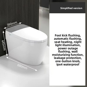 Inodoro Inteligente con Bidé Integrado, Totalmente Automático, Calentamiento Instantáneo, Doble Suministro <span class=keywords><strong>de</strong></span> Agua, con Apertura Automática - Product Image 3
