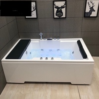 Baignoire de massage à remous autoportante pour intérieur, en acrylique, avec jets d'air, type Jacuzzi, très vendue
