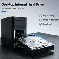 Hard Disk Drive (HDD) Internal Desktop PC 4TB Biru WD40EZAX 3.5 inci SATA III 6Gb/s 5400RPM 256MB Cache CMR Recording NoTouch Ramp Load