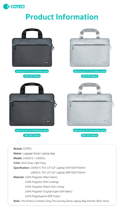 Sac de transport pour ordinateur portable en tissu personnalisé COTECi, fabricants de sacs de transport pour ordinateur portable, antichoc, 14, 15, 6, 16 pouces, sac pour ordinateur portable de bureau professionnel - Product Image 6