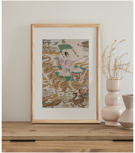Family Decoration Qianmu Modern Customized Shape Wood Foldable Vertical Wall <strong>Mount</strong> 2-color Silk Screen Printed <strong>Photo</strong> <strong>Frame</strong> - Product Image 4