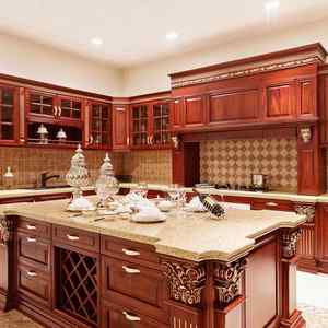 Buffet MFC, armoire de cuisine, rangement durable et mobile pour le vin, les plats, pour la maison, l'hôtel, pour les assiettes, les bols, les ustensiles de cuisine, rangement de table - Product Image 1