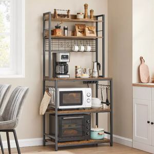 YANG FAN Gros Cuisine Industrielle Boulangers Rack Brun <span class=keywords><strong>Micro</strong></span>-<span class=keywords><strong>ondes</strong></span> Stand Cuisine Étagère Debout - Product Image 1