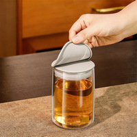 Théière créative 400 ml à double paroi en acier inoxydable BSG, motif floral chinois traditionnel, avec infuseur à thé intégré et couvercle ergonomique, idéale pour les réceptions