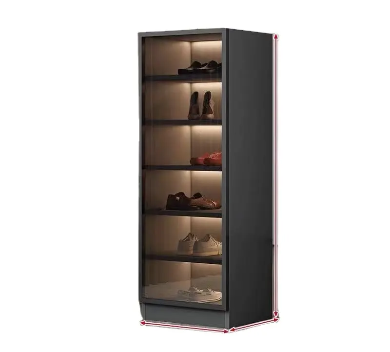 Armoires de rangement minces en bois modernes Armoire de rangement pour chaussures