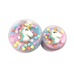 Colorful 2020 Wholesale Silk <b>Slime</b> <b>Toys</b> Creative Eco Friendly Playdough Unicorn <b>Slime</b> - Product Image 3