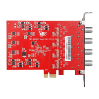 Carte tuner TV satellite numérique TBS6904SE DVB-S2 Quad Tuner PCIe pour PC